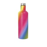 Colorful Laser Mugs Portable Electroplated Wide Mouse Double Wall 18/8 Stainless Steel Vacuum Flask Skinny Bottle