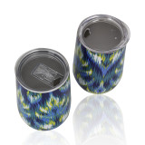 BAP Free  Portable Reusable Colorful Double Wall Stainless Steel Coffee  Cup Egg Shape Wine Tumblers Travel