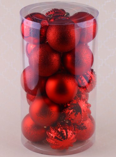 8cm wholesale factory directly sale cheap plain plastic Christmas ball decoration