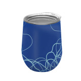 12oz Wide Mouse Double Wall Stainless Steel Stemless Egg Shape Rose Gold Insulated Wine Tumblers