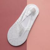 Spring Summer New Boat Socks Women's Summer Non-Slip Lace Thin Invisible Socks Ankle Socks