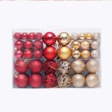 Wholesale 100pcs pack shatterproof plastic christmas tree hanging ball christmas ornament