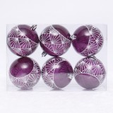 Factory sale 8cm luxury red glitter ball with painted and diamond