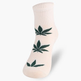 2021 New Maple Leaf Long Socks Cotton Skateboard Hemp Leaves Socks Trend Korean Street Harajuku Sports Socks
