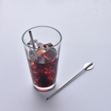 Barware Bartender Tools Multifunctional Straw Stainless Steel Bar Spoon Swizzle Stick Coffee Cocktail Mojito Wine Spoons