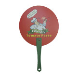 Chinese promotional pp plastic hand fan customized logo advertising printing mini hand fan
