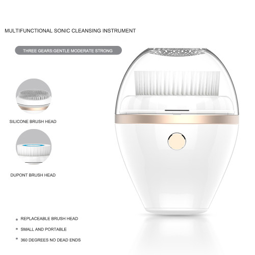 New Design Facial Brush Portable Waterproof Multifunctional Sonic Cleansing Instrument