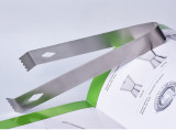 Factory Direct Bar Tongs Kitchen Cooking Bread Food Tongs Stainless Steel Metal Mini Serving Sugar Cube  Ice Tongs