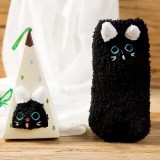 New Japanese Cartoon Embroidery Children's Socks Baby Socks Coral Fleece Baby Floor Socks