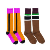 Custom High Quality Women Colorful Patchwork Mirco Compression Soft Spring Warm Knee Socks