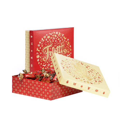 Custom Printing Logo Luxury Paper Cardboard Empty Present Doughnut Cookie Chocolate Set Christmas Decoration Gift Box