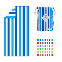 Custom Digital printing microfiber beach towel with logo zip pocket