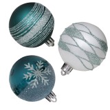6 CM 30 PCS Plastic Christmas Ball Ornaments Color Balls Decorations For Christmas Tree Pendant