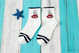Women Socks Fashion Cartoon Trend Tube Socks Cotton College Trend Brand Socks Wholesale
