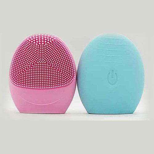 Super Soft Mini Silicone Electric Facial Vibrating Brush For Deep Cleansing