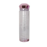 350ml Eco-Friendly Portable Double Layer Plastic Cute  Beverage Mug Travel Fitness Water Bottle With Diamond Lid