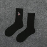 Shark Embroidery Pattern Socks Men and Women Stockings Autumn and Winter
