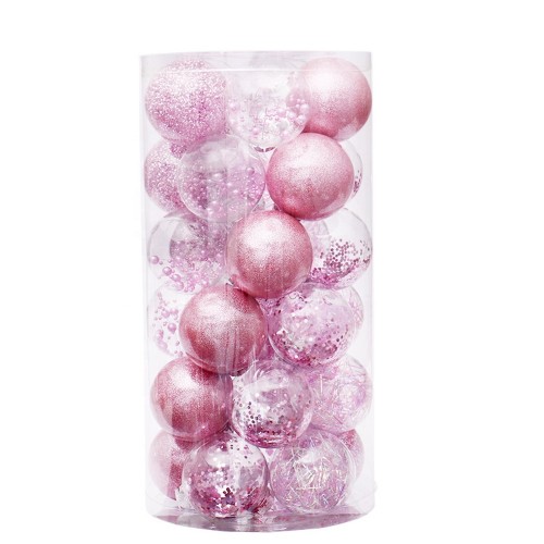 Shatterproof Baubles hanging Transparent Christmas Ball Festive decoration