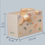 PACKING Hot Selling Custom Printed Logo Recycled Full Color Printing Sliding Packaging Box With Handle For Clothes