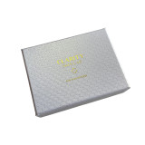 Textured eco-friendly pearl fancy paper simple design gold logo essential oil bottle logo 15ml paper box