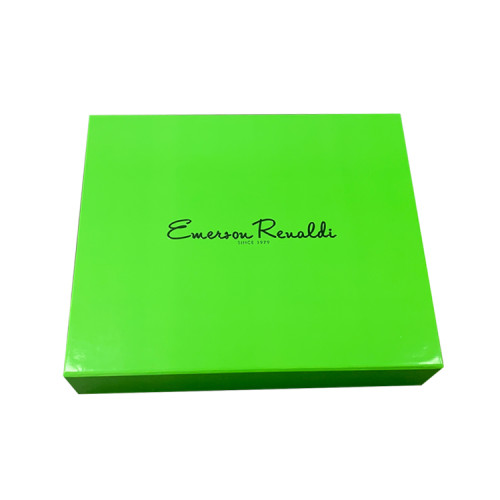 Custom Logo Luxury Rigid Cardboard Magnetic Closure Collapsible Paper Tshirt Underwear Packaging Green Gift Box