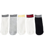 Spring Summer Korea Harajuku Striped Tube Male  Female  Socks College Sports Trend Baseball Socks