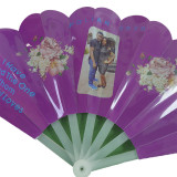New ecofriendly plastic hand fan custom personizable logo hand fan plastic folding plastic fan
