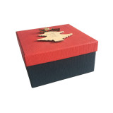 Recycled custom DIY design textured paper gift girfriend Christmas gift box for kids