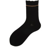 Custom Wholesale Design Striped Cute Cotton Keep Warm Girls Women Fleece Floor Wool Socks