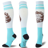 2021 Compression Stockings Men Women Pineapple Butterfly Mermaid Lion Cactus Shark Cartoon Funny Socks Varicose Veins Relieve