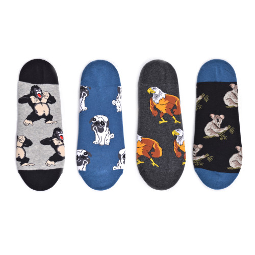 Popular Logo Street Animal Astronaut Cactus Creative Happy Breathable Men Happy Cotton Socks Socks Wholesale