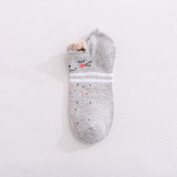 Spring/Summer Women Cotton Women Socks Cotton Socks Cartoon Animals Stuffed Ears Socks