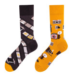 Winter Women Socks New Creative Couple Style Trendy Socks Fashion Personality Popular Trend Cartoon Jacquard Long Tube Cotton