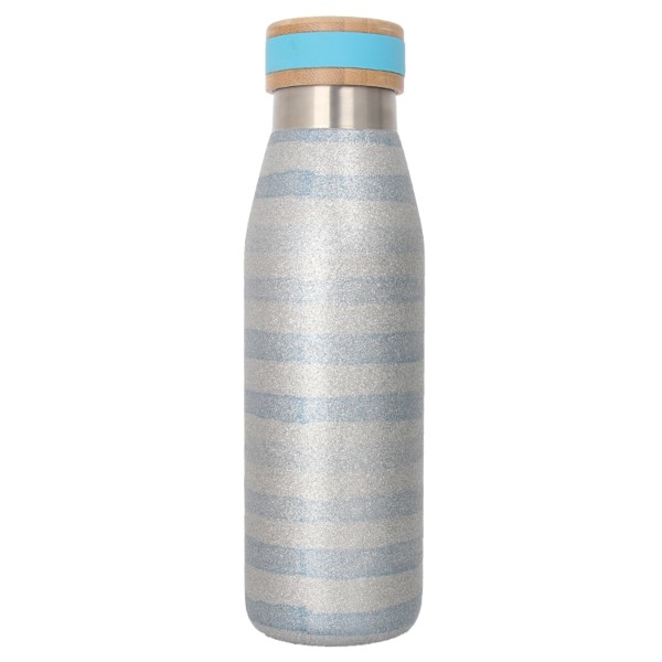 Hot sale 400ml customized stainless steel vacuum flask portable sports insulated cola water bottle with wood lid