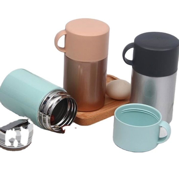 Good quality professional 600ml/20oz stainless steel thermos vacuum insulated food jar for kids warmer lunch box with Spoon