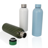 New Product Baby Blue Portable Reusable  Insulation Stainless Steel Coffee  Cup Narrow-mouth Bottle Mugs Beer mugs Drink Bottle