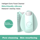 Sonic Face Pore Cleanser with 4 Head Cleaner Blackhead Extraction Tool Facial Brush Best Skin Care Electric Silicone