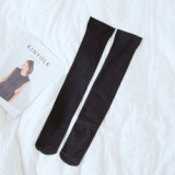 Solid color knee socks cotton japanese street wholesale women manufacturer girls school socks  factory