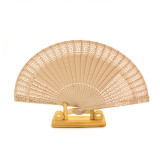 China Factory Price branded hand fan promotional gift custom printed folding portable Polyester hand fan