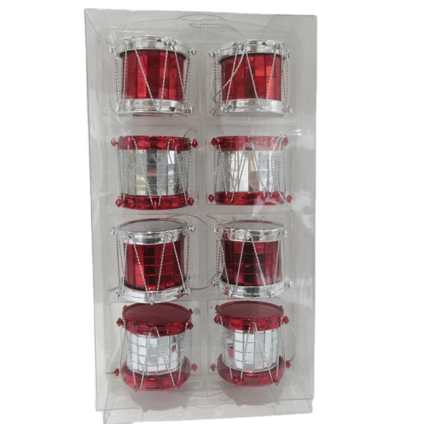Hotsale Christmas hanging  drum Christmas tree ornament for home decoration