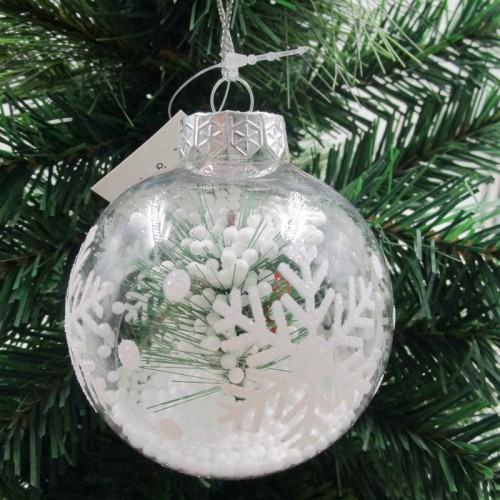 2021 New Design High Sales Christmas PET ball  For Holiday Wedding Party Decoration Supplies Hook Ornament Craft Gifts