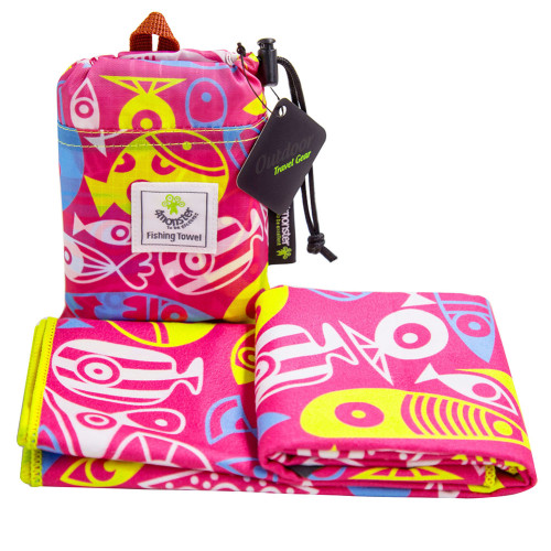 New design promotional microfiber beach towel with bag