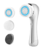 Electric Face Cleanser Brush Waterproof with 3 Brush Heads Face Spin Brush for Deep Cleansing Exfoliati