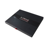 Custom Logo Luxury Black Box Sleepwear Packaging Box With UV Spot Ribbon For Clothing Shipping Packing