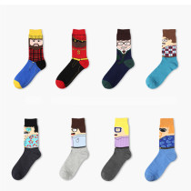 Fashion Cartoon Popular Design  Cute Cotton Funny Woman  Happy Socks