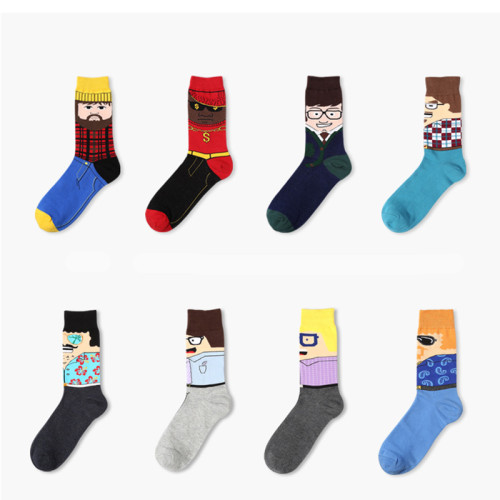 Fashion Cartoon Popular Design  Cute Cotton Funny Woman  Happy Socks