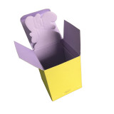 Special textued surface design emboss 3d brand paper foldable scented candles packing glass box