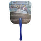 China manufacturer promotional pvc fan plastic fan advertising customized plastic hand fan
