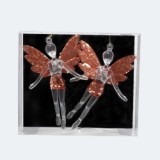 15.6*13*4.7cm Acrylic Christmas angel for 2021 holiday decoration