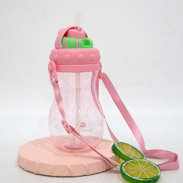 470ml Portable Children PP Plastic Straw Water Bottle Kids Leak-Proof Shaker Fashion Sport Eco-friendly Drink Bottle